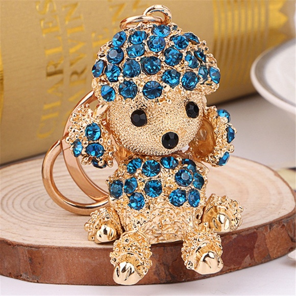 Cinderella's Closet Accessories - Just In!!! Adorable Crystal Puppy Handbag Charm